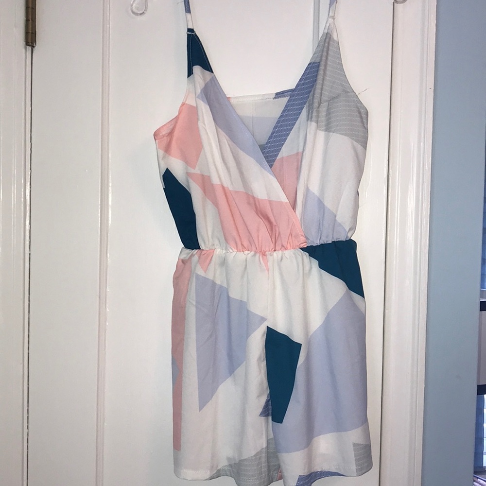 Shein geometric romper